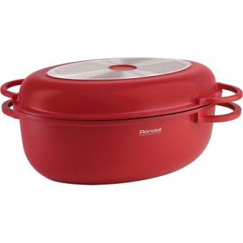 Утятница с крышкой RONDELL FLAMENCO 38 см, 7,6 л Утятница с крышкой RONDELL FLAMENCO 38 см, 7,6 л